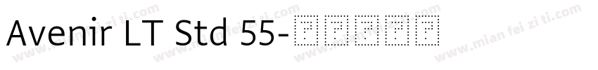 Avenir LT Std 55字体转换